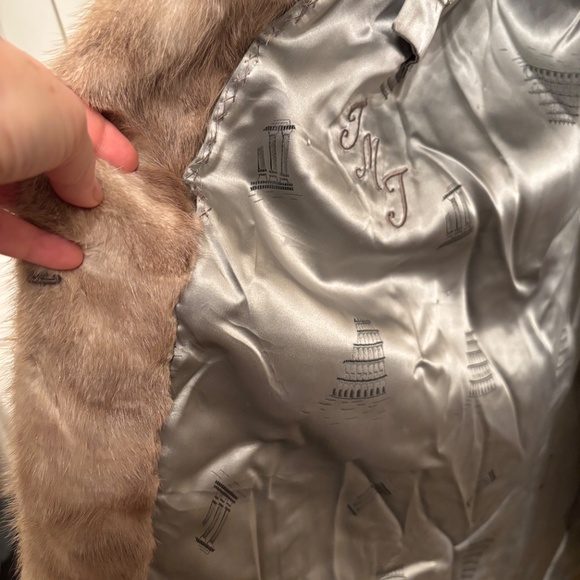 Natural real mink coat chest is approximately 45” - Picture 5 of 12